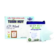 Khẩu Trang 5D Mask Tuấn Huy Xanh